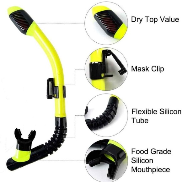 Kids Snorkel Set Diving Mask Swimming Goggles with Nose Cover Scuba Mask - Picture 3 of 4